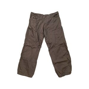 Nike brown cargo pants with drawstrings
